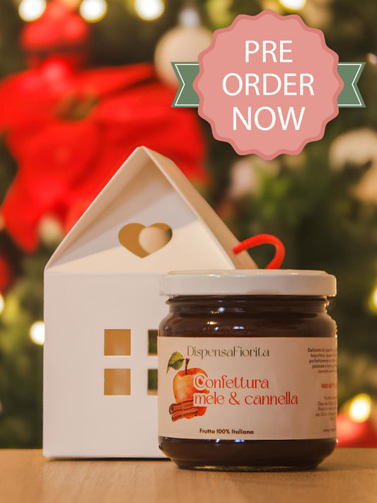 Confezione Regalo con Confettura artigianale di Mele e Cannella - 210g
