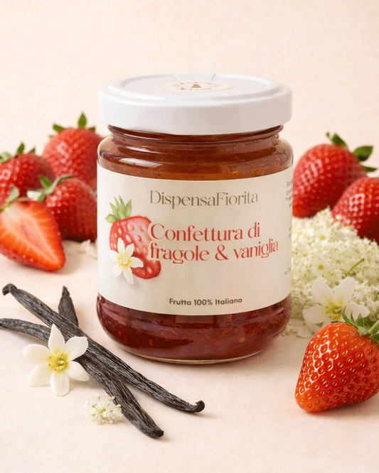 Confettura Artigianale di Fragole e Vaniglia - 210 g